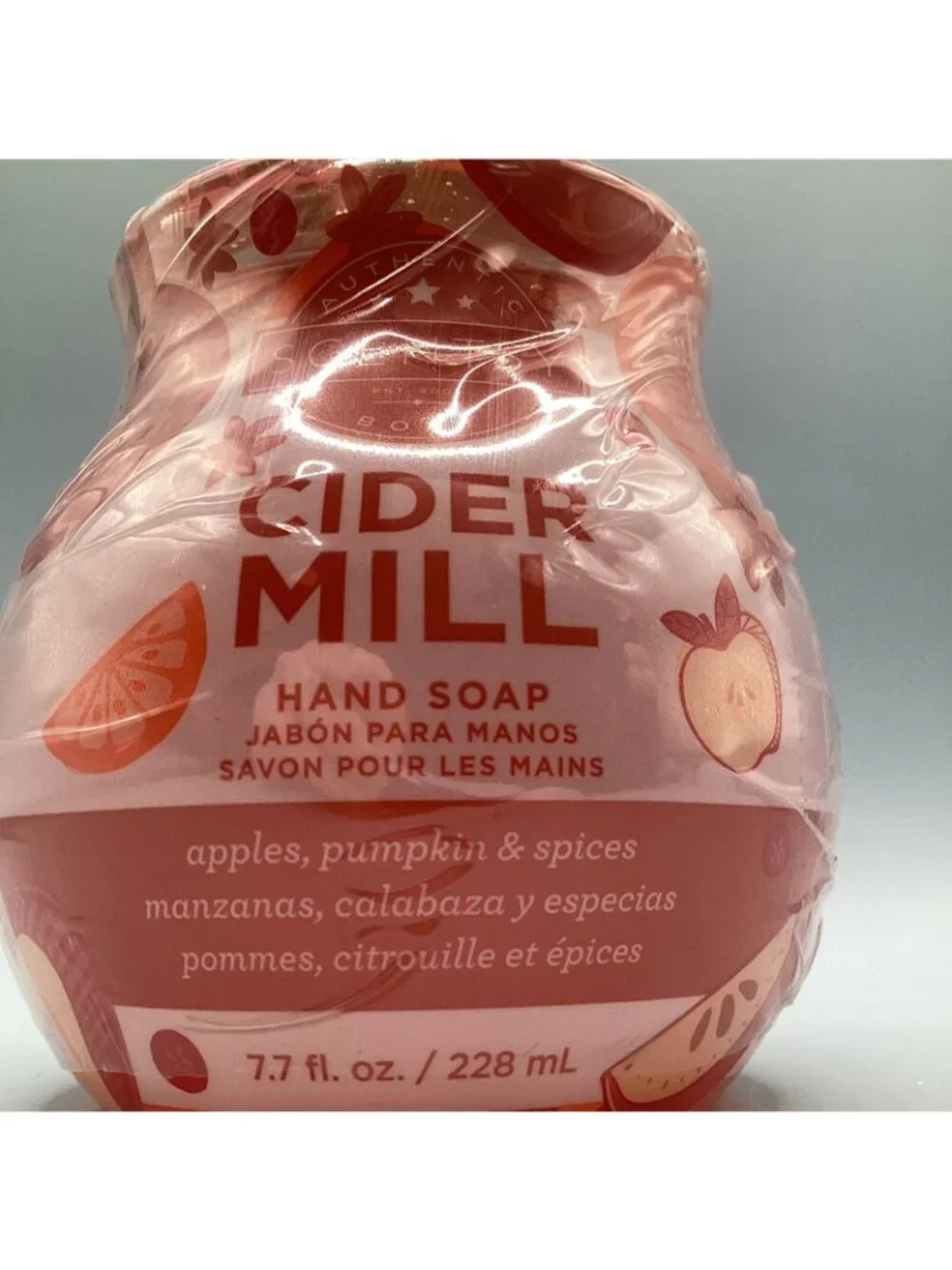 Retired Scentsy Layers 8 oz Pump Hand Soap Cider Hill Sealed NEW